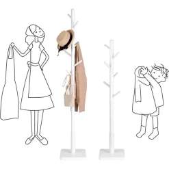 Vasagle Garderobenständer RCR010W02, Mit 8 Haken, Holz, Weiß -Produkte Für Zuhause d5eebdbd75a3e2cb3891d6a50b36fcbe47fbfe92 garderobenstaender vasagle rcr010w02