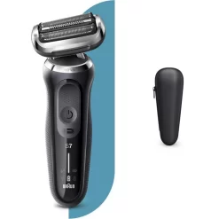 Braun Elektrorasierer Series 7 70-N1000s, Schwarz, Für Männer, Wet & Dry, Mit Reise-Etui