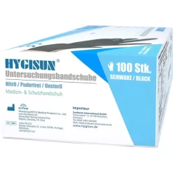 HYGISUN Einmalhandschuhe Intco Nitril, Puderfrei, Schwarz, 100 Stück, Größe M -Produkte Für Zuhause d77c2387c8faf879be782f999a86e1e9fdb83c1a einmalhandschuhe hygisun intco nitril puderfrei