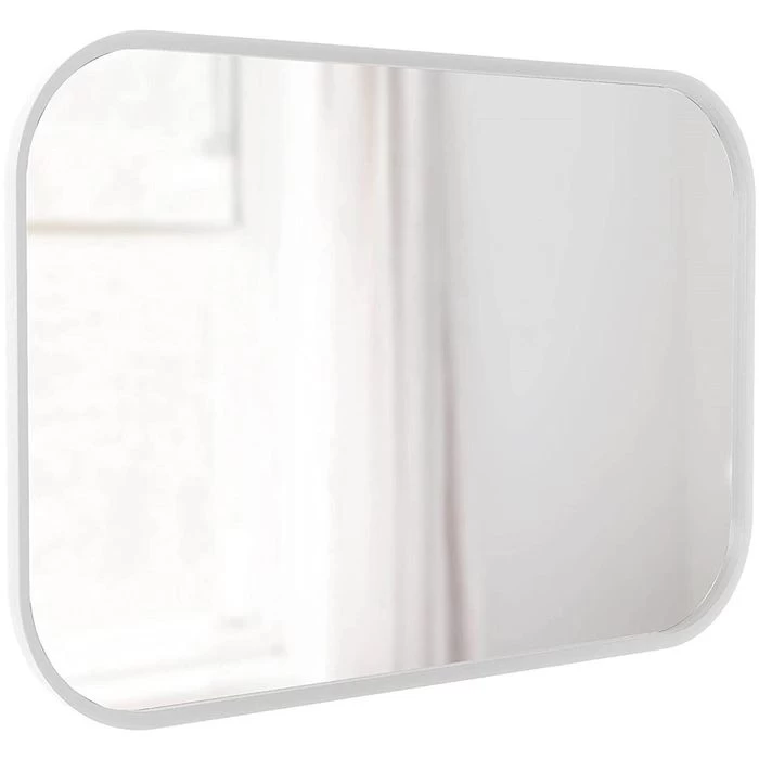 Umbra Wandspiegel Hub 1014801-660, Modern, Rechteckig, Weiß, Mit Rahmen, 91 X 61cm 5 Umbra Wandspiegel Hub 1014801-660, Modern, Rechteckig, Weiß, Mit Rahmen, 91 X 61cm – Bild 5