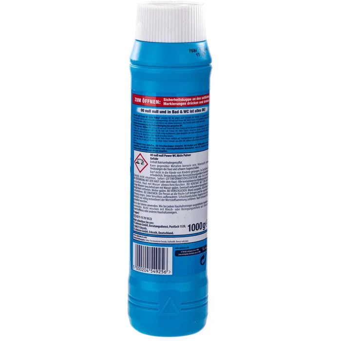 00 WC-Reiniger Power WC Aktiv Pulver, Schäumende Aktivhygiene Bis Tief Ins WC, 1kg 2 00 WC-Reiniger Power WC Aktiv Pulver, Schäumende Aktivhygiene Bis Tief Ins WC, 1kg – Bild 2