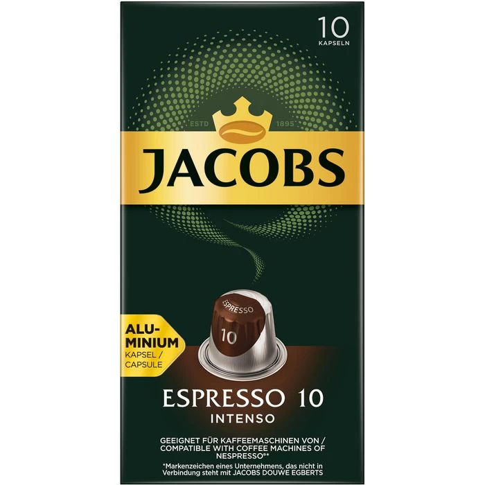 Jacobs Kaffeekapseln Espresso 10 Intenso, 10 Kapseln, Für Nespresso 2 Jacobs Kaffeekapseln Espresso 10 Intenso, 10 Kapseln, Für Nespresso – Bild 2
