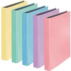 Falken Ringbuch PastellColor 15062486, A4, 2 Ring, Ring-Ø 25mm, Farbig Sortiert, 10 Stück