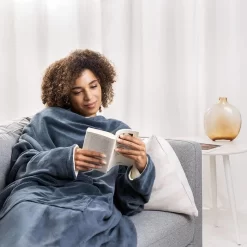 Navaris Heizdecke Snuggy, Mit Ärmeln, Dunkelblau, 9 Temperaturen, Abschaltautomatik, 195 X 125cm -Produkte Für Zuhause e1af43d53d0d34fe459bd688723c612e223668d4 heizdecke navaris mit aermeln und tasche blaucreme