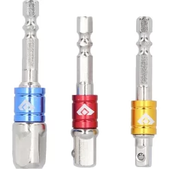 Brilliant-Tools Stecknuss-Adapter BT053003, Set, Sechskant Zu Vierkant, 3-teilig