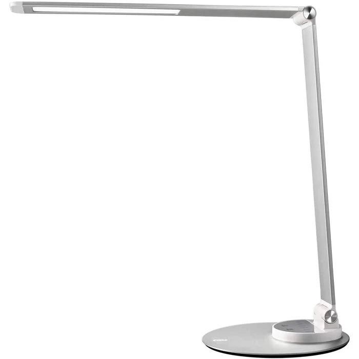 TaoTronics Schreibtischlampe TT-DL22 LED, Standfuß, Dimmbar, USB, Silber 1 TaoTronics Schreibtischlampe TT-DL22 LED, Standfuß, Dimmbar, USB, Silber
