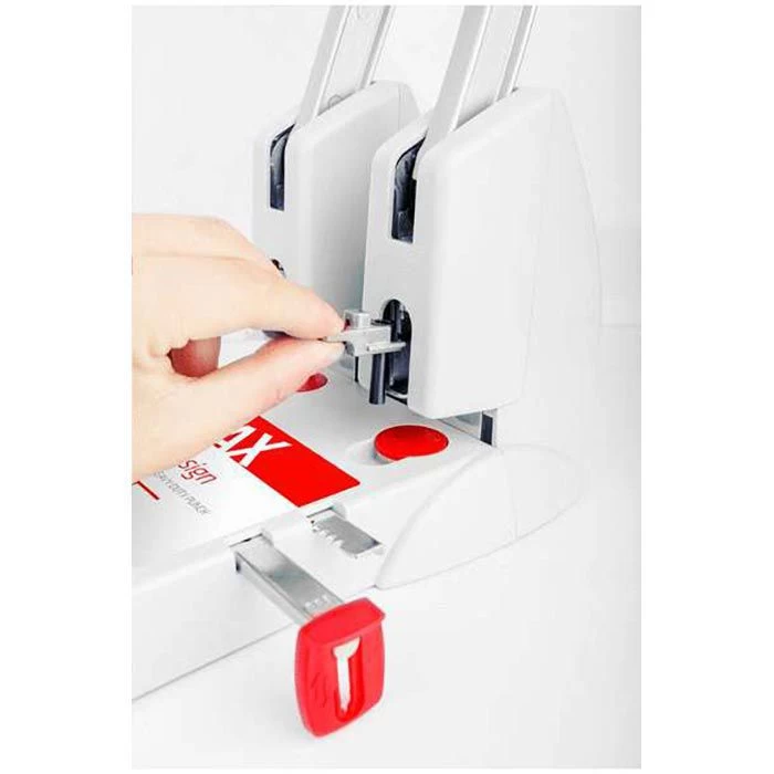 Sax Locher Design XXXL, 0-908-10, Weiß, Registraturlocher, Stanzleistung Ca. 150 Blatt 3 Sax Locher Design XXXL, 0-908-10, Weiß, Registraturlocher, Stanzleistung Ca. 150 Blatt – Bild 3