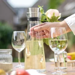 Emsa Karaffe Flow Slim Carafe 515675, Mit Deckel, 1 Liter -Produkte Für Zuhause e3f184a11ef479a94f41d8a6b64bffd88a0b3973 karaffe emsa flow slim carafe 515675