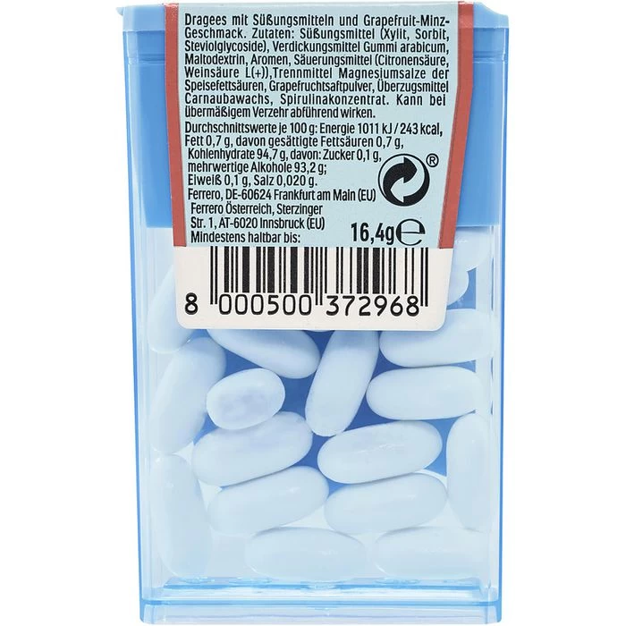 Tic-Tac Fruchtbonbons X-Fresh Grapefruit Mint, Zuckerfrei, 16,4g 5 Tic-Tac Fruchtbonbons X-Fresh Grapefruit Mint, Zuckerfrei, 16,4g – Bild 5