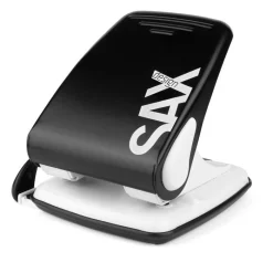 Sax Locher Design 518, 0-518-19, Schwarz, Registraturlocher, Stanzleistung Ca. 40 Blatt