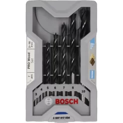 Bosch Bohrer X-Pro Line, 2607017034, Professional, 7-teiliges Set, 3-10mm, Holzbohrer