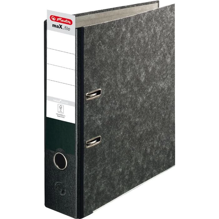 Herlitz MaX.file Nature Pocket 10900256 Ordner, A4, Breit, Karton, Wolkenmarmor 3 Herlitz MaX.file Nature Pocket 10900256 Ordner, A4, Breit, Karton, Wolkenmarmor – Bild 3