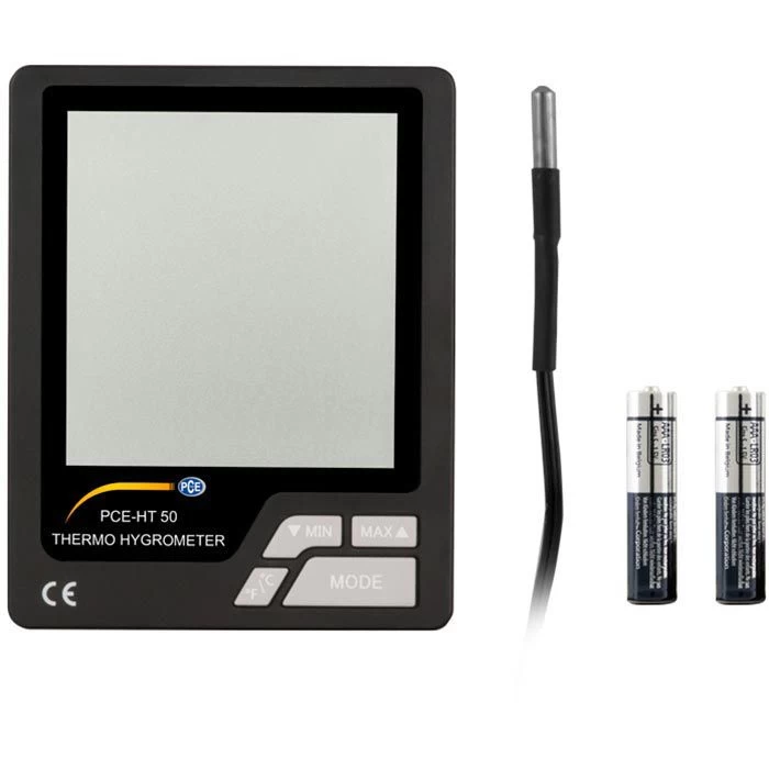 PCE Thermometer HT 50, Innen/außen, Digital, Mit Hygrometer, Mit Externem Fühler 4 PCE Thermometer HT 50, Innen/außen, Digital, Mit Hygrometer, Mit Externem Fühler – Bild 4