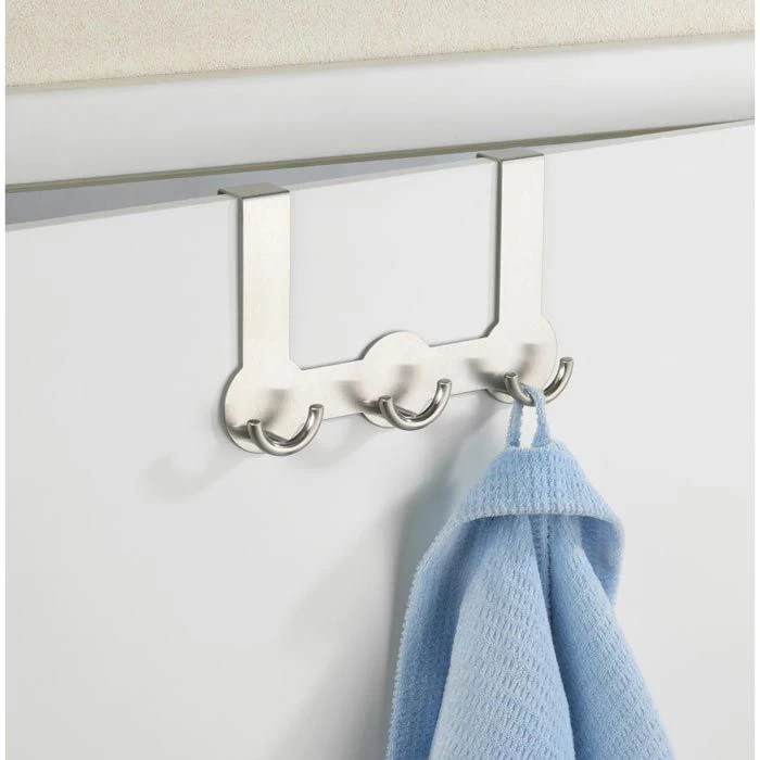 Wenko Kleiderhaken Rondo, 4468040100, Für Die Tür, Silber, Edelstahl, 6 Haken 2 Wenko Kleiderhaken Rondo, 4468040100, Für Die Tür, Silber, Edelstahl, 6 Haken – Bild 2