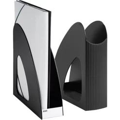 Han Stehsammler 16218-913, Re-LOOP, A4, Plastik, Recycling-Kunststoff, Schwarz