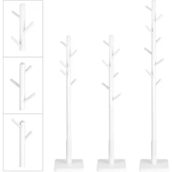 Vasagle Garderobenständer RCR010W02, Mit 8 Haken, Holz, Weiß -Produkte Für Zuhause f08f8ae9b2d7978b682903ad0bc04fb98ade58b4 garderobenstaender vasagle rcr010w02