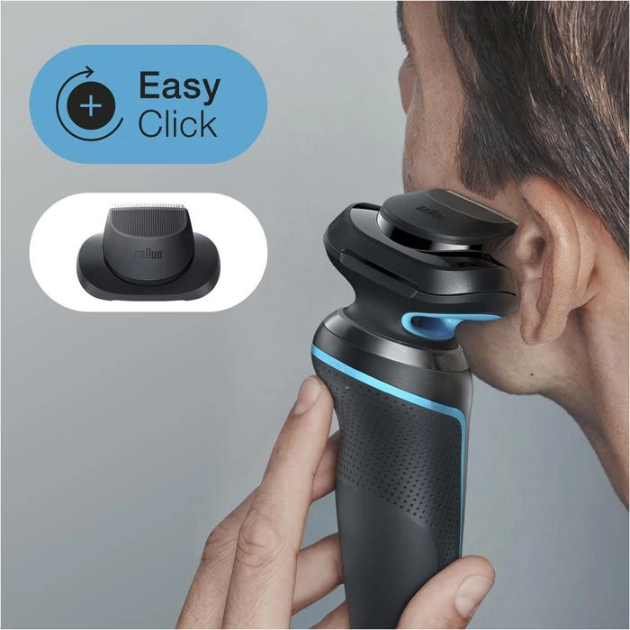 Braun Elektrorasierer Series 5 50-M1200s, Mintgrün, Wet & Dry, Mit EasyClick-Präzisionstrimmer 2 Braun Elektrorasierer Series 5 50-M1200s, Mintgrün, Wet & Dry, Mit EasyClick-Präzisionstrimmer – Bild 2