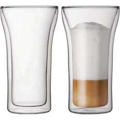 Bodum Kaffeegläser Assam 4547-10, Doppelwandig, 400ml, 2 Stück
