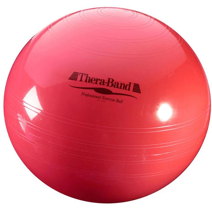 THERABAND Gymnastikball ABS, Mittel, 55 Cm, Belastbar Bis 500kg, Rot 1 THERABAND Gymnastikball ABS, Mittel, 55 Cm, Belastbar Bis 500kg, Rot