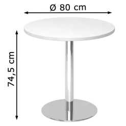 Hammerbacher Besprechungstisch STF08, Rund, 80 X 74,5cm (ØxH), Weiß -Produkte Für Zuhause f9175405a7549b9261ae1e419c399239944ff1e2 besprechungstisch hammerbacher stf08
