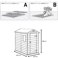 DEMA Geräteschuppen Manor 10051, 2,5m², 130 X 192 X 198 Cm (BxTxH), Kunststoff -Produkte Für Zuhause f99a1256846cea21158b367baa8924d752d9c15e geraeteschuppen dema manor 10051 2 5 m2