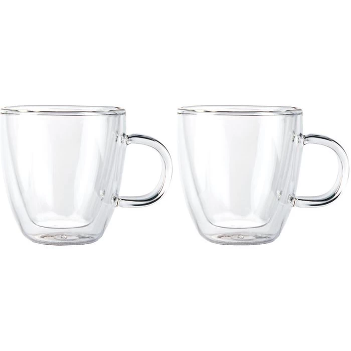 Bodum Kaffeegläser Bistro Tassen 10602-10, Doppelwandig, Mit Henkel, 150ml, 2 Stück 1 Bodum Kaffeegläser Bistro Tassen 10602-10, Doppelwandig, Mit Henkel, 150ml, 2 Stück