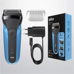 Braun Elektrorasierer Series 3 310BT Shave & Style, Für Herren, Wet & Dry, Mit Trimmer, Schwarz/blau -Produkte Für Zuhause fd8e0d8f3aa1f9ed8c329ffbe9e49a74f0f1a7c0 elektrorasierer braun series 3 310bt shave und style