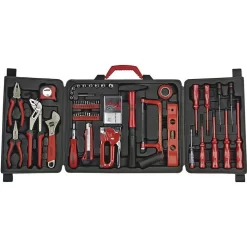 BrüderMannesmann Werkzeugkoffer M29065, 60-teilig, Im Klappkoffer