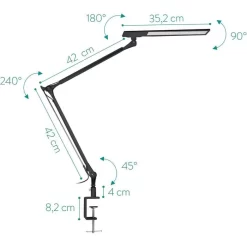 Navaris Schreibtischlampe LED, Tischklemme, Dimmbar, Schwarz 13 Navaris Schreibtischlampe LED, Tischklemme, Dimmbar, Schwarz -Produkte Für Zuhause ffd8bc3c7b9e17ff6709cb9631e34afcb6e7be29 schreibtischlampe navaris led